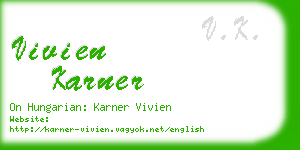 vivien karner business card